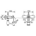 Freiliegendes Messing-Duschmischer-Ventil-Set Gold poliert